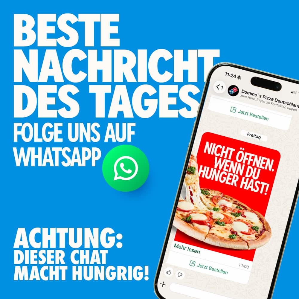 Folge uns auf Whatsapp